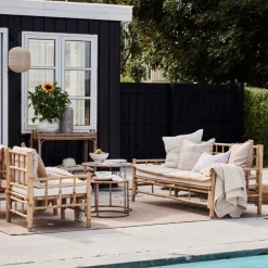 Lene Bjerre Design Ivenne Mattress Ochre/Linen Large^ Udendørs