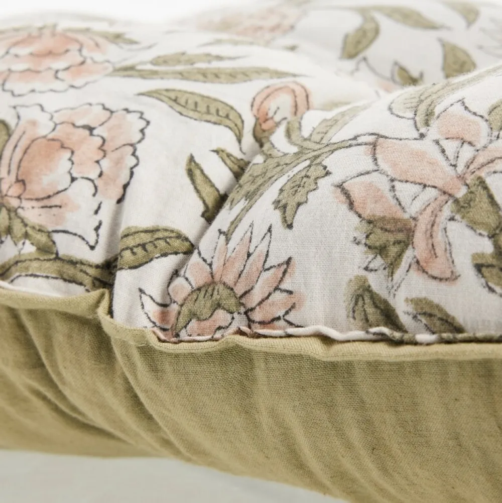 Lene Bjerre Design Ivy Mattress Sage Green/Rose Large^ Udendørs