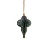 Lene Bjerre Design Paline Ornament Green/Silver No. 3^ Juletræspynt|Julepynt