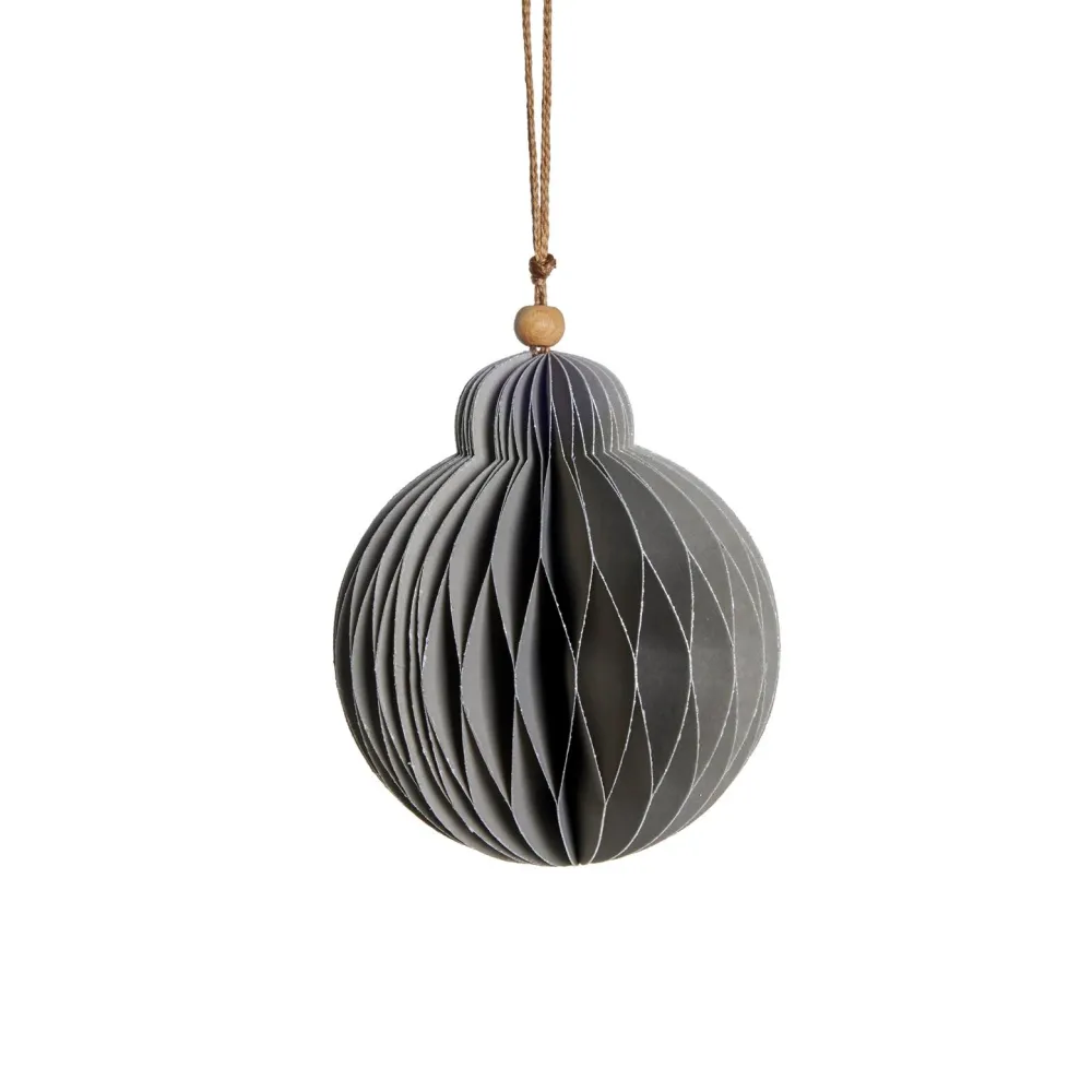 Lene Bjerre Design Paline Ornament Light Grey/Silver No. 2^ Juletræspynt|Julepynt
