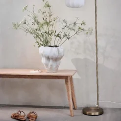 Lene Bjerre Design Viola Vase Linen/White^ Andet Boligtilbehør|Vaser