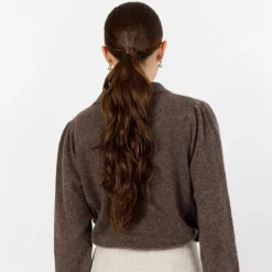 Leveté Room Eloise 12 Pullover Brown^Dame Overdele