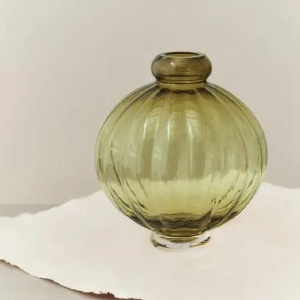 Louise Roe Balloon Vase 01 Olive^ Andet Boligtilbehør|Vaser