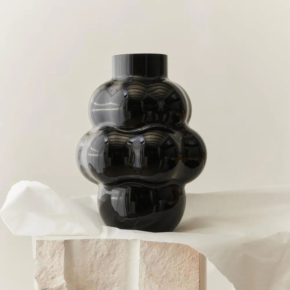 Louise Roe Balloon Vase 04 Black^ Stue|Andet Boligtilbehør