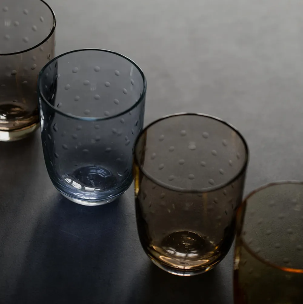 Louise Roe Crystal Soda Glass Blue^ Køkken