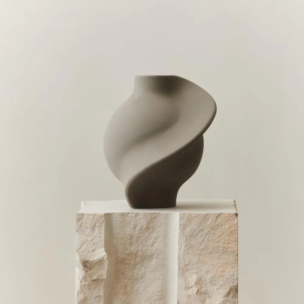 Louise Roe Pirout Vase 01 Sanded Grey^ Andet Boligtilbehør|Vaser