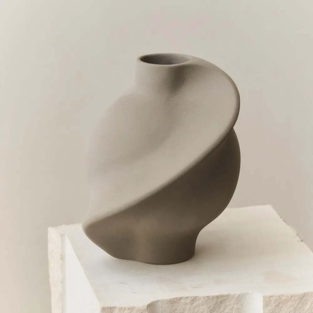 Louise Roe Pirout Vase 02 Sanded Grey^ Andet Boligtilbehør|Vaser