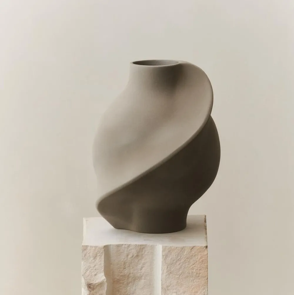 Louise Roe Pirout Vase 02 Sanded Grey^ Andet Boligtilbehør|Vaser