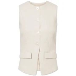 Lovechild 1979 Lovechild Kendra Vest Creme^Dame Overdele