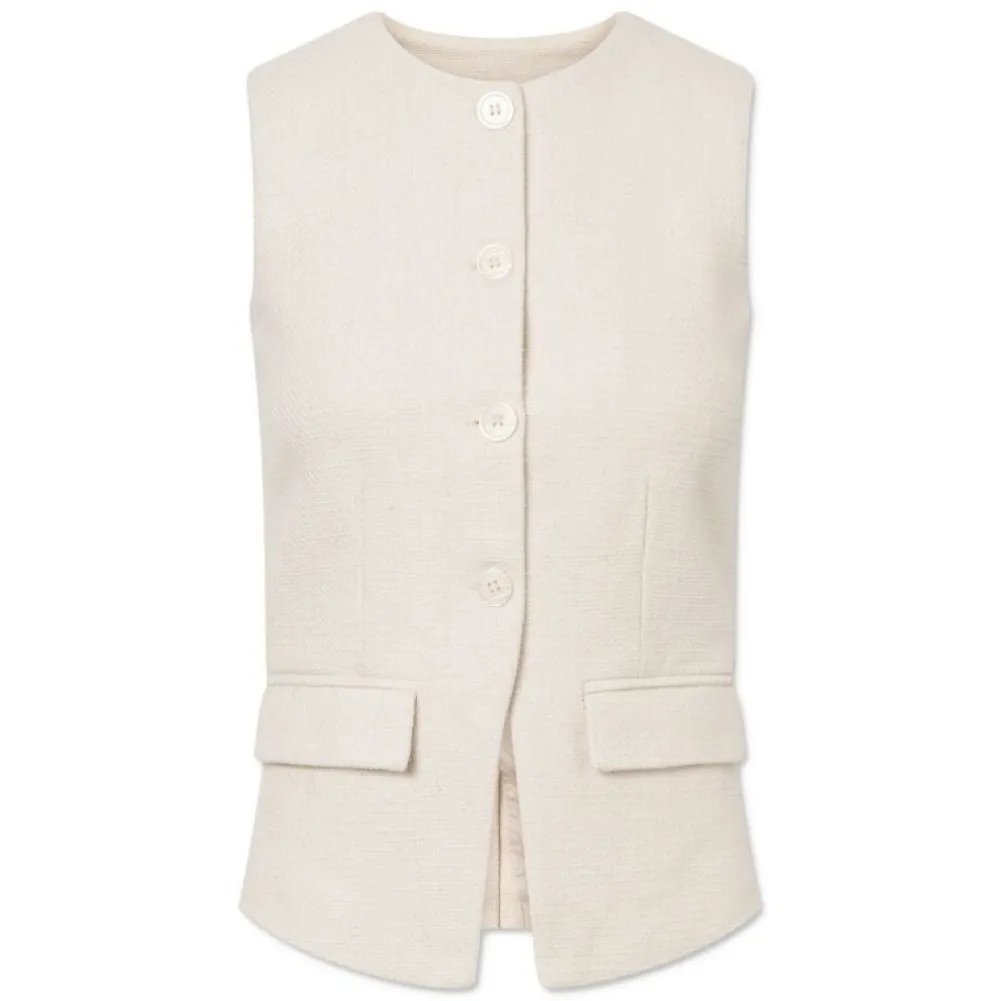 Lovechild 1979 Lovechild Kendra Vest Creme^Dame Overdele