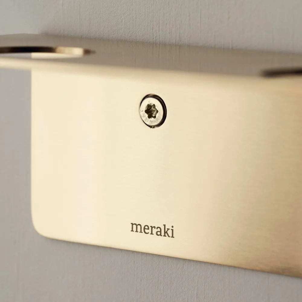 Meraki Bottle Hanger With Hooks Brushed Brass^ Knager & Greb