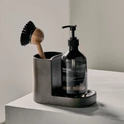 Meraki Brush & Soap Holder Datura Dark Grey Small^ Køkken