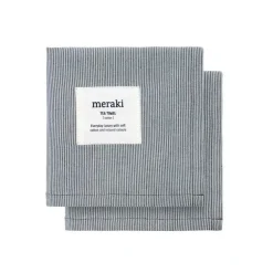 Meraki Tea Towels Verum Light Grey/Army^ Køkkentekstiler