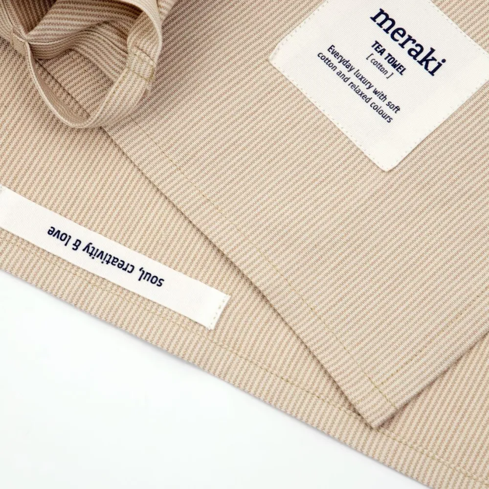 Meraki Tea Towels Verum Off White/Safari^ Køkkentekstiler