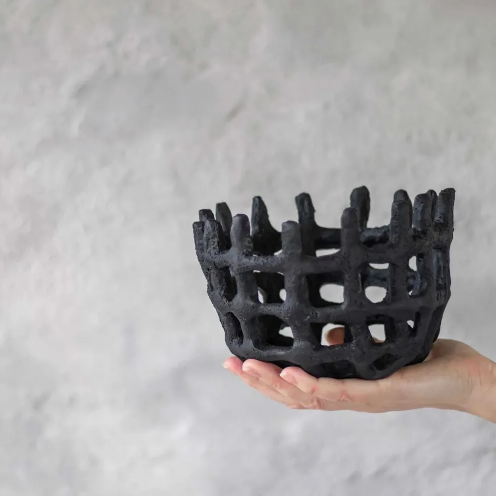 Mette Ditmer Art Piece Braided Bowl Black^ Skåle & Bakker|Andet Boligtilbehør