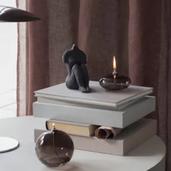 Mette Ditmer Aura Oil Lamp Smoke Grey Large^ Andet Boligtilbehør|Lysestager