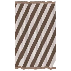 Mette Ditmer Diagonal Shower Curtain Chocolate^ Badeværelse|Badtekstiler