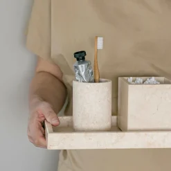 Mette Ditmer Marble Cube Sand^ Skåle & Bakker|Badeværelse