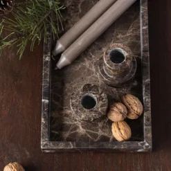 Mette Ditmer Marble Deco Tray Brown^ Skåle & Bakker