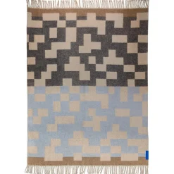Mette Ditmer Maze Throw Light Blue^ Plaider