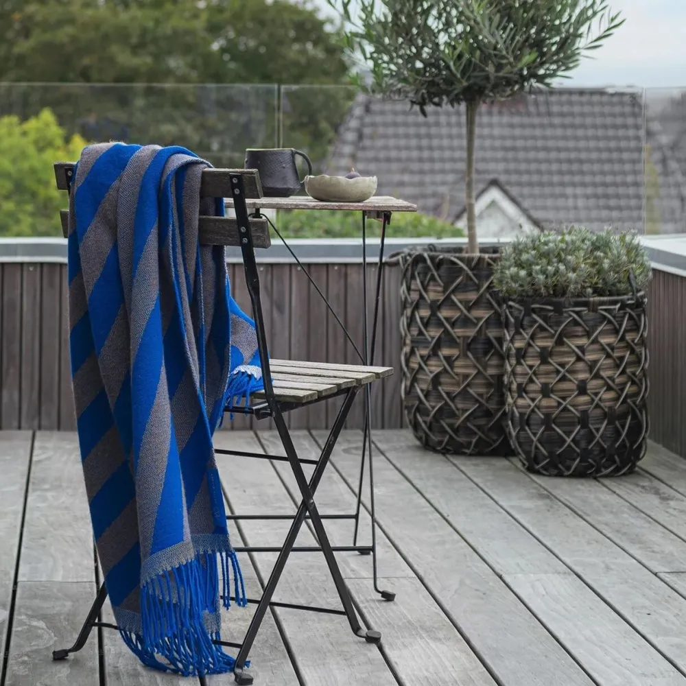 Mette Ditmer Retro Throw Cobalt^ Plaider