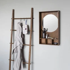 Mette Ditmer Show-Me Mirror Shelf Oak/Dark Oiled Small^ Reoler & Skabe|Andet Boligtilbehør
