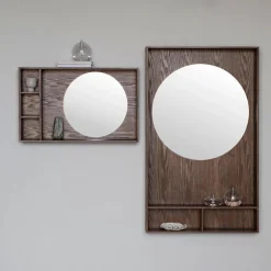 Mette Ditmer Show-Me Mirror Shelf Oak/Dark Oiled Small^ Reoler & Skabe|Andet Boligtilbehør