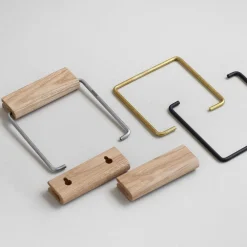 Moebe Toilet Roll Holder Oak/Black^ Badeværelse