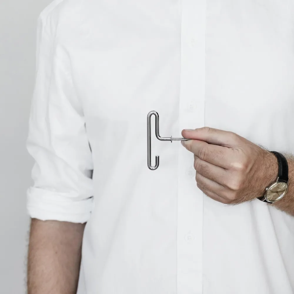 Moebe Wall Hook Stainless Steel Small (2-pcs.)^ Knager & Greb