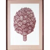 Monika Petersen Artichoke Poster Cherry Red^ Illustrationer & Plakater