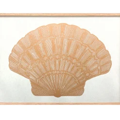 Monika Petersen Musling-Seashell Gold/Sand^ Stue|Illustrationer & Plakater