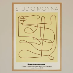 MONNA Studio Design Poster Drawing On Paper 50x70 cm^ Andet Boligtilbehør|Illustrationer & Plakater