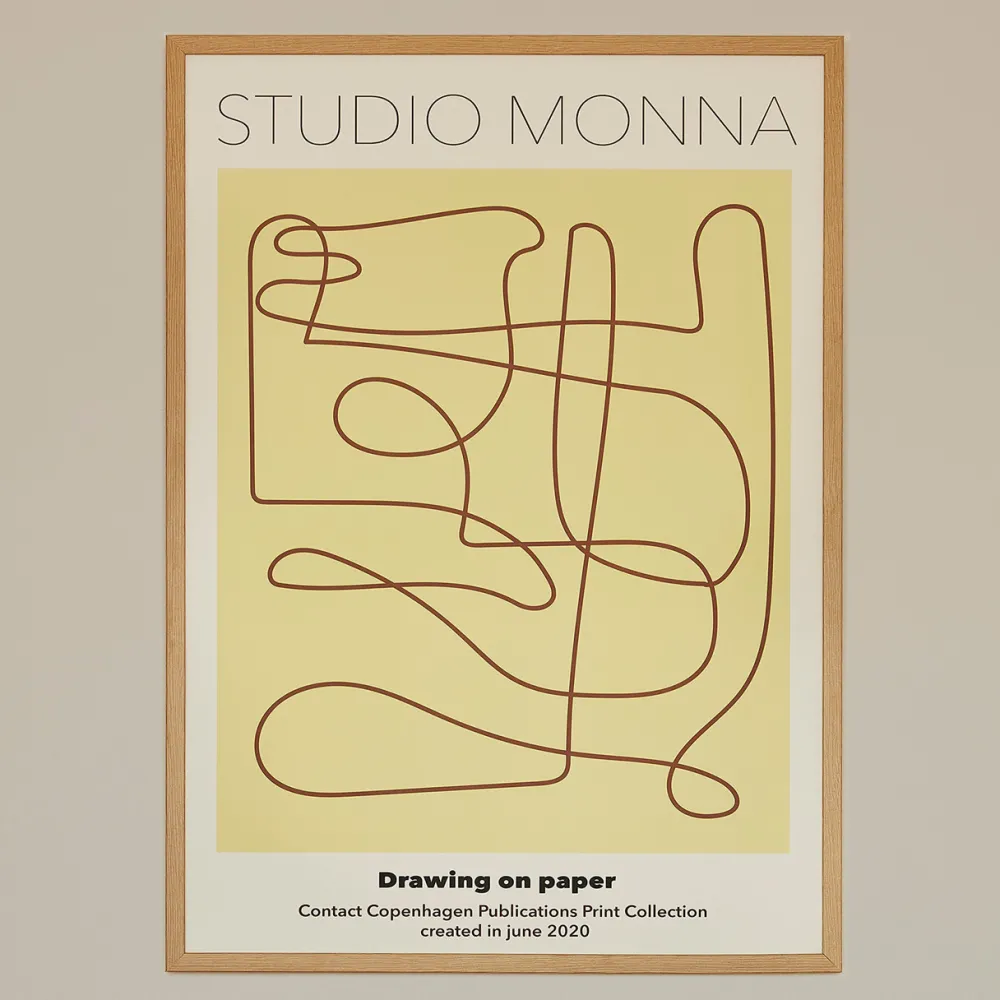 MONNA Studio Design Poster Drawing On Paper 50x70 cm^ Andet Boligtilbehør|Illustrationer & Plakater