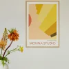 MONNA Studio Design Poster Yellow Scale 50x70 cm^ Andet Boligtilbehør|Illustrationer & Plakater
