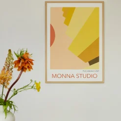 MONNA Studio Design Poster Yellow Scale 50x70 cm^ Andet Boligtilbehør|Illustrationer & Plakater