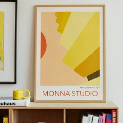 MONNA Studio Design Poster Yellow Scale 50x70 cm^ Andet Boligtilbehør|Illustrationer & Plakater