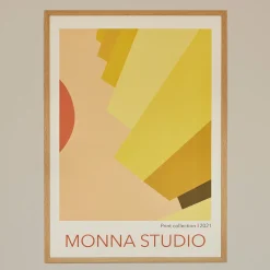 MONNA Studio Design Poster Yellow Scale 50x70 cm^ Andet Boligtilbehør|Illustrationer & Plakater