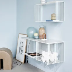 Montana Verner Panton Wire Topplade Hvid Marmor^ Hylder|Stue