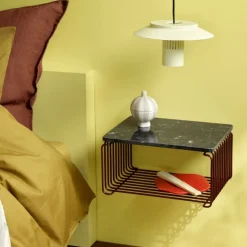 Montana Verner Panton Wire Topplade Sort Marmor^ Hylder|Stue