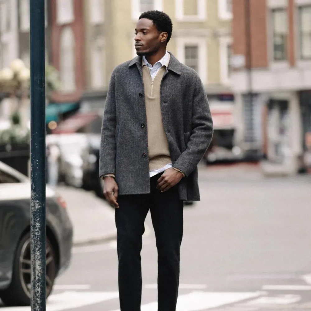 Mos Mosh Gallery Barkley Wool Coat Phantom^ Overtøj