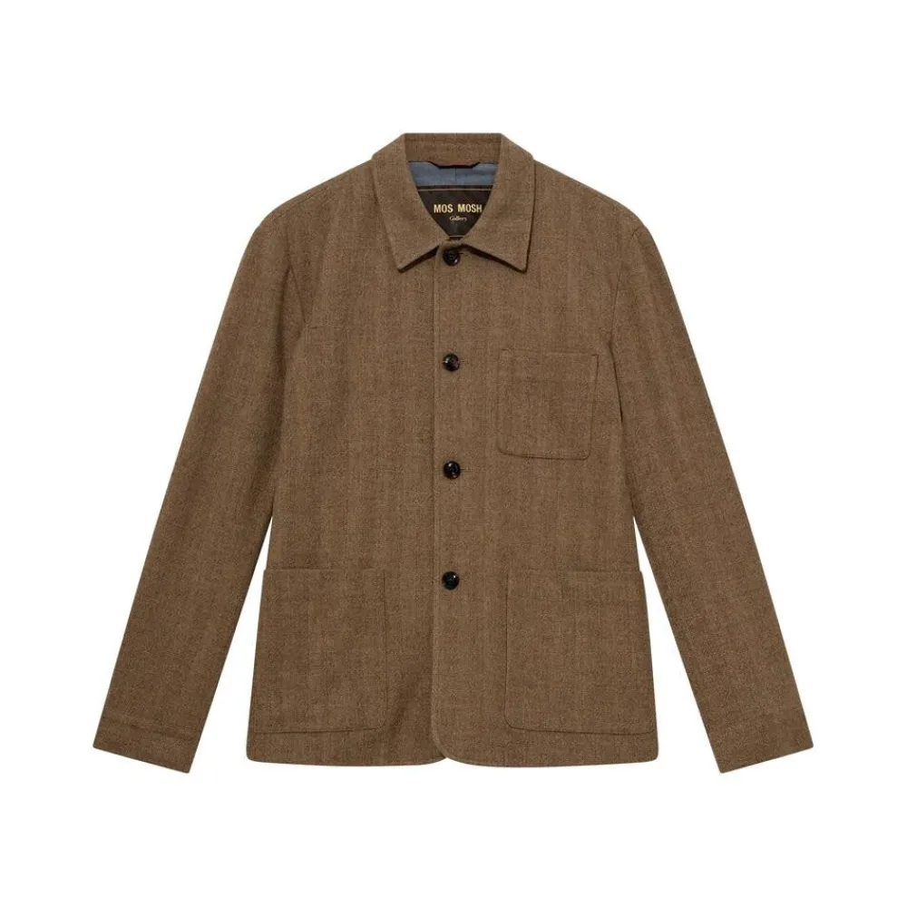 Mos Mosh Gallery Conor Herringbone Jacket Ermine^ Overtøj