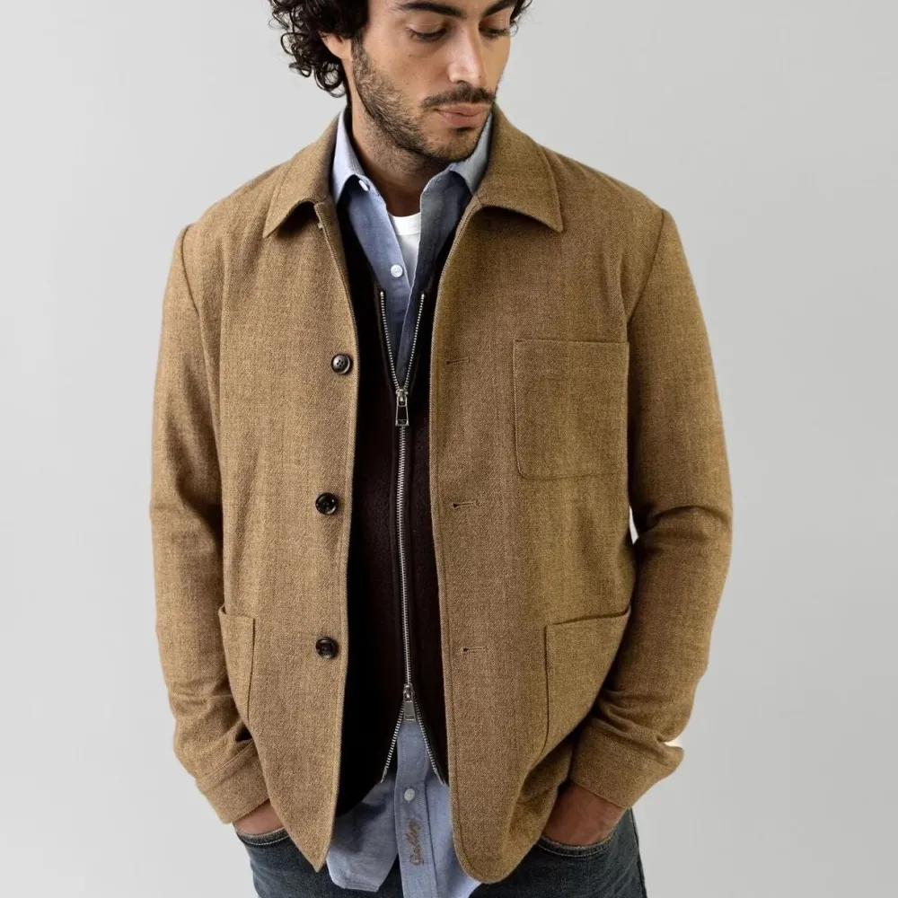 Mos Mosh Gallery Conor Herringbone Jacket Ermine^ Overtøj