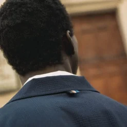 Mos Mosh Gallery Conor Seer Check Jacket Navy^ Overtøj