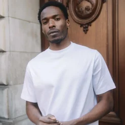 Mos Mosh Gallery Darren SS Tee White^ Overdele