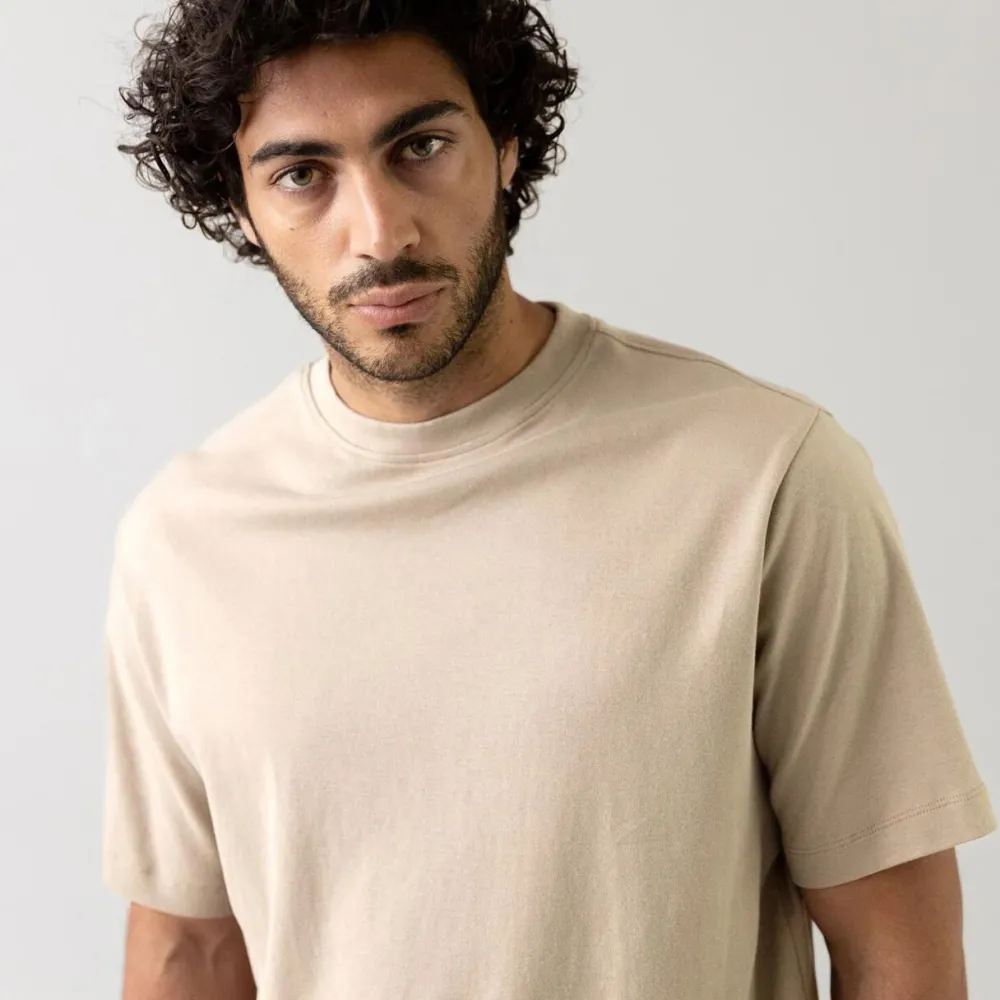 Mos Mosh Gallery Darren SS Tee Aluminium^ Overdele