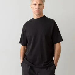 Mos Mosh Gallery Darren SS Tee Black^ Overdele