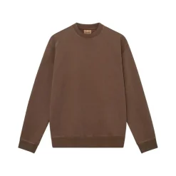 Mos Mosh Gallery French Faded Sweatshirt Chocolate Brown^ Overdele
