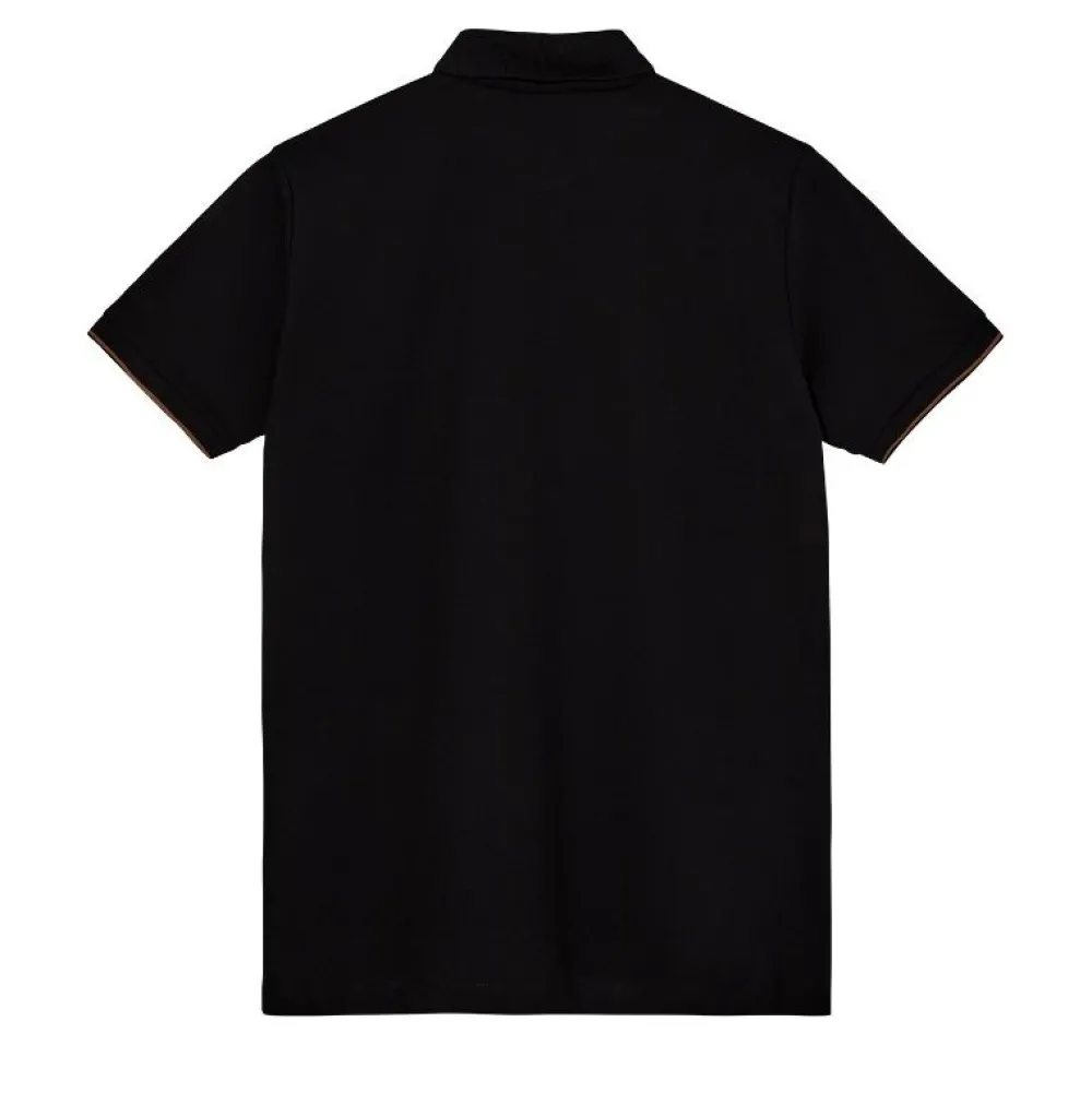 Mos Mosh Gallery Harvey Polo SS Tee Black^ Overdele
