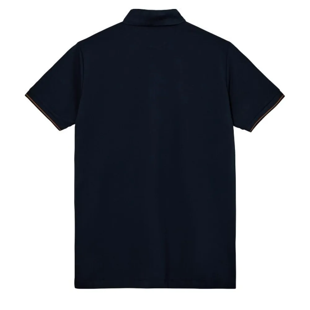 Mos Mosh Gallery Harvey Polo SS Tee Navy^ Overdele