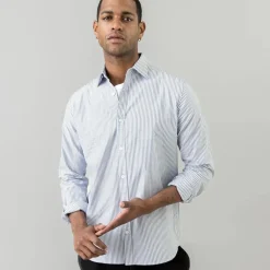 Mos Mosh Gallery Marco Oxford Stripe Shirt Light Blue^ Overdele